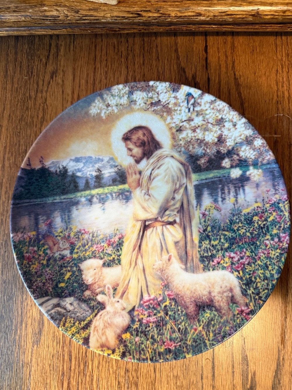 Vintage Love One Another by artist Chuck Gillies Religious Decorative Plate